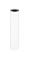 Biela dvojplášťová rúra 1 m 80x125 mm Biela dvojplášťová rúra 1 m 80x125 mm