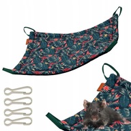 Hojdacia sieť pre hlodavce Ošípané Potkan činčily Degu 30x40cm ZELENÁ Hojdacia sieť pre hlodavce Ošípané Potkan činčily Degu 30x40cm ZELENÁ