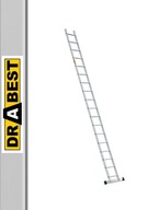 Hliníkový oporný rebrík 1x18 PRO DRABEST + HÁK