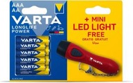 Batérie Varta Longlife Power 4xLR6 + 4xLR03 + LED baterka Batérie Varta Longlife Power 4xLR6 + 4xLR03 + LED baterka