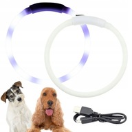 LED obojok pre psa, svietiaci v tme, nabíjaný cez USB, max 40cm, dá sa strihať LED obojok pre psa, svietiaci v tme, nabíjaný cez USB, max 40cm, dá sa strihať