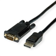 DisplayPort - VGA M/M kábel, čierny, 1 m