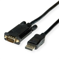 DisplayPort - VGA M/M kábel, čierny, 1 m DisplayPort - VGA M/M kábel, čierny, 1 m