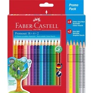 Grip 2001 ceruzkové pastelky 22 farieb + 2 ceruzky
