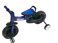 Balančný bicykel, štvorkolesové pedále, 4v1, skladací do auta, 110, modrý + TYČ Balančný bicykel, štvorkolesové pedále, 4v1, skladací do auta, 110, modrý + TYČ