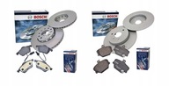 BOSCH Kotúče+Doštičky predné+zadné pre AUDI A3 8L 288m