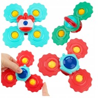 SET 3x točiacich sa hračiek SPINNER s prísavkou na dosku stola Bežia SET 3x točiacich sa hračiek SPINNER s prísavkou na dosku stola Bežia