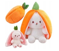 PLYŠOVÁ HRAČKA MASKOT KRÁLIEK V MRKVKE Zajačik mrkva 2v1 25 cm PLYŠOVÁ HRAČKA MASKOT KRÁLIEK V MRKVKE Zajačik mrkva 2v1 25 cm