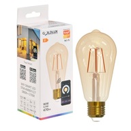 WiFi SMART LED žiarovka ST64 E27 FILAMENT 4,9W 470lm 1800K~2700K TUYA WiFi SMART LED žiarovka ST64 E27 FILAMENT 4,9W 470lm 1800K~2700K TUYA