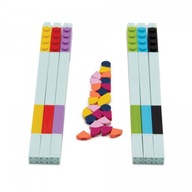 Farebné gélové perá LEGO DOTS (6 ks) s dekoračnými tanierikmi