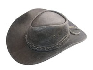 Kožený kovbojský klobúk Old America Western
