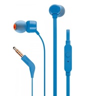 JBL T110 MODRÉ KÁBOVÉ SLÚCHADLÁ DO UŠÍ S MIKROFÓNOM JBL T110 MODRÉ KÁBOVÉ SLÚCHADLÁ DO UŠÍ S MIKROFÓNOM