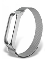 Remienok pre Xiaomi Mi Band 5 Náhradný náramok zo striebornej ocele Remienok pre Xiaomi Mi Band 5 Náhradný náramok zo striebornej ocele