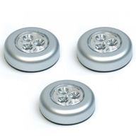 3x podskrinkové nábytkové svietidlo LED svietidlo 1,5W ROUND osvetlenie šatníka 3x podskrinkové nábytkové svietidlo LED svietidlo 1,5W ROUND osvetlenie šatníka
