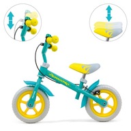 Ľahký balančný bicykel Dragon s brzdou pre deti, Mint Milly Mally Ľahký balančný bicykel Dragon s brzdou pre deti, Mint Milly Mally