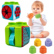 Clementoni Clemmy Senzorická kocka pre deti Pop It Blocks 17902 Clementoni Clemmy Senzorická kocka pre deti Pop It Blocks 17902