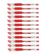 GEL PEN L-140 gélové pero ČERVENÉ 12 ks