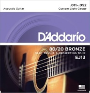 D'Addario EJ13 11-52 struny pre akustickú gitaru
