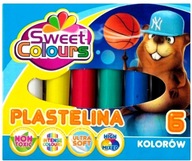 Plastelína 6 farieb Koma Plast Sweet Colors