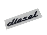 Emblémový nápis pre Porsche diesel Black Matte