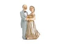 Zlatá svadobná figúrka, 12 cm Zlatá svadobná figúrka, 12 cm