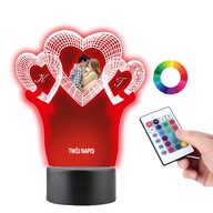 Soška LED Lamp Your Photo Heart Plexido
