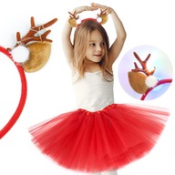 Sviatočný kostým jeleň sob TUTU + LED BAND Sviatočný kostým jeleň sob TUTU + LED BAND