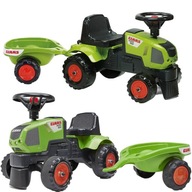 FALK Claas Axos 310 Green Baby Traktor s prívesom od 1 roka