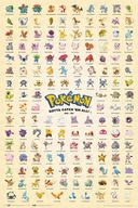 Nástenný plagát Pokemon Characters 61x91,5 cm