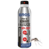 Sprej proti komárom a kliešťom 180 ml s najvyššou koncentráciou 50 % DEET Bros Sprej proti komárom a kliešťom 180 ml s najvyššou koncentráciou 50 % DEET Bros