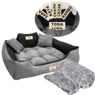 Ohrádka pre psa s menom XL 115x95 cm Rôzne farby + prikrývka šedá Ohrádka pre psa s menom XL 115x95 cm Rôzne farby + prikrývka šedá