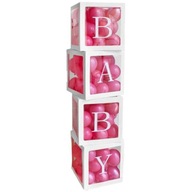 BOXY na BABY SHOWER balóny 35 cm x4 BOXY na BABY SHOWER balóny 35 cm x4