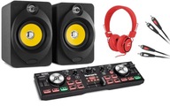 Numark DJ2GO s monitormi + slúchadlami DJ Set a Numark DJ2GO s monitormi + slúchadlami DJ Set a