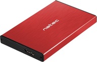 NATEC RHINO GO SATA EXTERNÝ DISK UMEL 2,5-palcový USB 3.0 ČERVENÝ