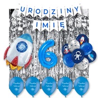Set Balloons Rocket Space 6 Meno narodenín Set Balloons Rocket Space 6 Meno narodenín
