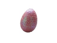 Veľkonočné vajíčko, ružové flitre, ručná práca 8cm