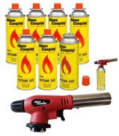 Patrónový plynový horák, piezo zapaľovač 360 ANTI FLARE + plyn 400ml 227g x7 Patrónový plynový horák, piezo zapaľovač 360 ANTI FLARE + plyn 400ml 227g x7