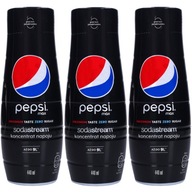 3x SIRUP SODA STREAM PEPSI MAX BEZ CUKRU 440 ml 3x SIRUP SODA STREAM PEPSI MAX BEZ CUKRU 440 ml