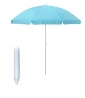 Záhradný plážový slnečník RAMSO, modrý, 160 cm