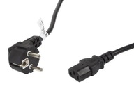 Lanberg CEE 7/7 -> IEC 320 C13 napájací kábel 5m VDE čierny