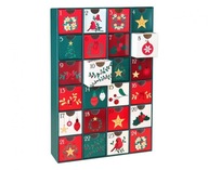 ADVENTNÝ kalendár BOXY červené PRÁZDNINY ADVENTNÝ kalendár BOXY červené PRÁZDNINY