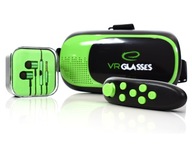 Goggles 3D VR okuliare k telefónu + slúchadlá na diaľkové ovládanie