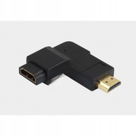 Adaptér Zástrčka HDMI / zásuvka HDMI, ľavý uhlový Adaptér Zástrčka HDMI / zásuvka HDMI, ľavý uhlový