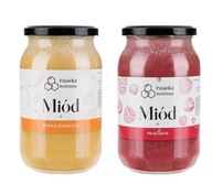 Med s malinou + Med s pomarančom 1150g KRÉMOVÁ Med s malinou + Med s pomarančom 1150g KRÉMOVÁ