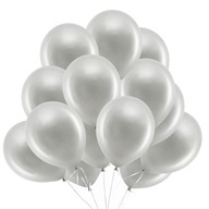 STRIEBORNÉ BALÓNY metalické Rainbow 30 cm 14 palcov 100 ks STRIEBORNÉ BALÓNY metalické Rainbow 30 cm 14 palcov 100 ks
