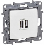 NABÍJAČKA ZÁSUVKA 2X USB 2.4A BIELA LEGRAND NILOE NABÍJAČKA ZÁSUVKA 2X USB 2.4A BIELA LEGRAND NILOE