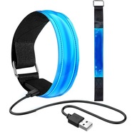 Reflexný USB LED náramok na joggingovú ruku