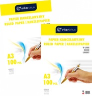 Kancelársky papier Interdruk A3 rad 100 listov x2 Kancelársky papier Interdruk A3 rad 100 listov x2
