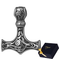 Pánsky strieborný oceľový prívesok Mjollnir Thor's Hammer Pánsky strieborný oceľový prívesok Mjollnir Thor's Hammer