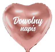 Veľký balónik srdiečko, AKÝKOĽVEK SPRÁVA, ružové zlato Veľký balónik srdiečko, AKÝKOĽVEK SPRÁVA, ružové zlato